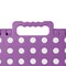 Casafield 9" Folding Step Stool with Handle, Purple - Portable Collapsible Small Plastic Foot Stool for Kids and Adults - Use in the Kitchen, Bathroom and Bedroom